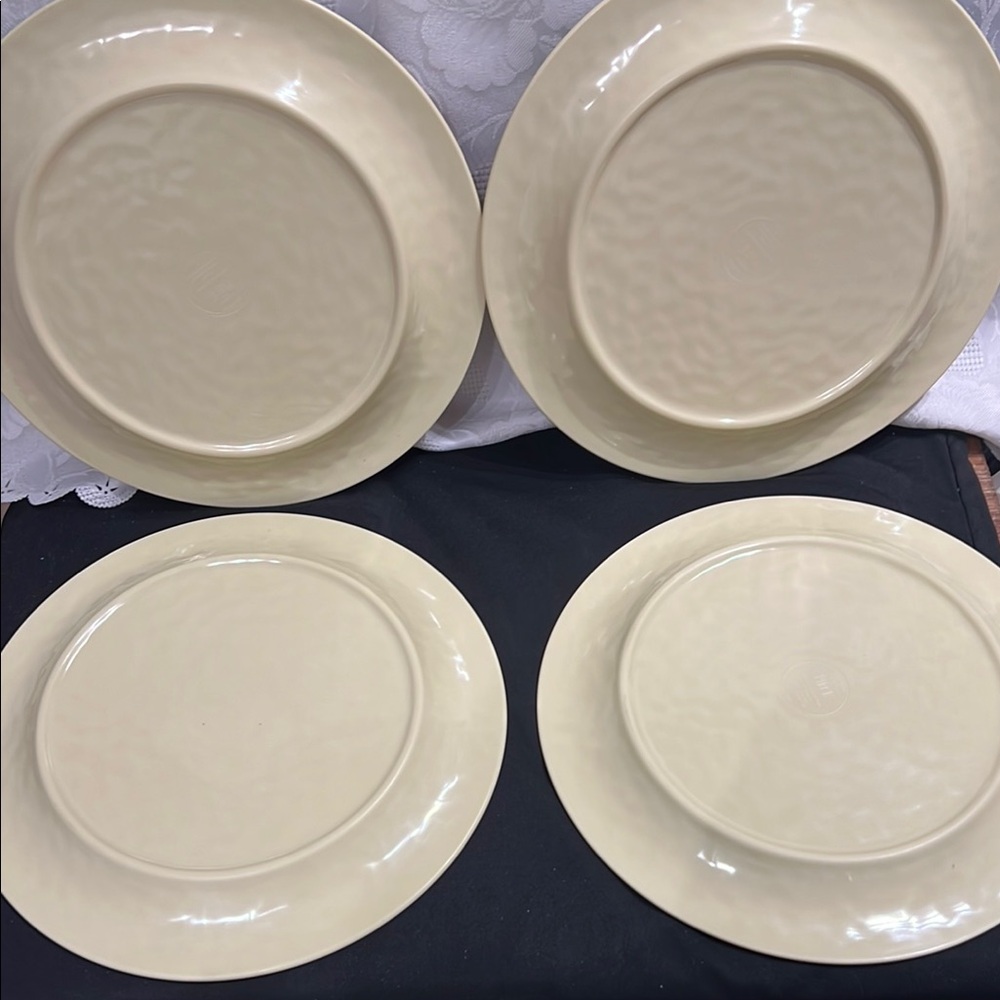 Pier 1 SPEEDY AND FRIENDS Melamine 11" Dinner Plates x 4Turtle Octopus Ray Ocean - Picture 5 of 11